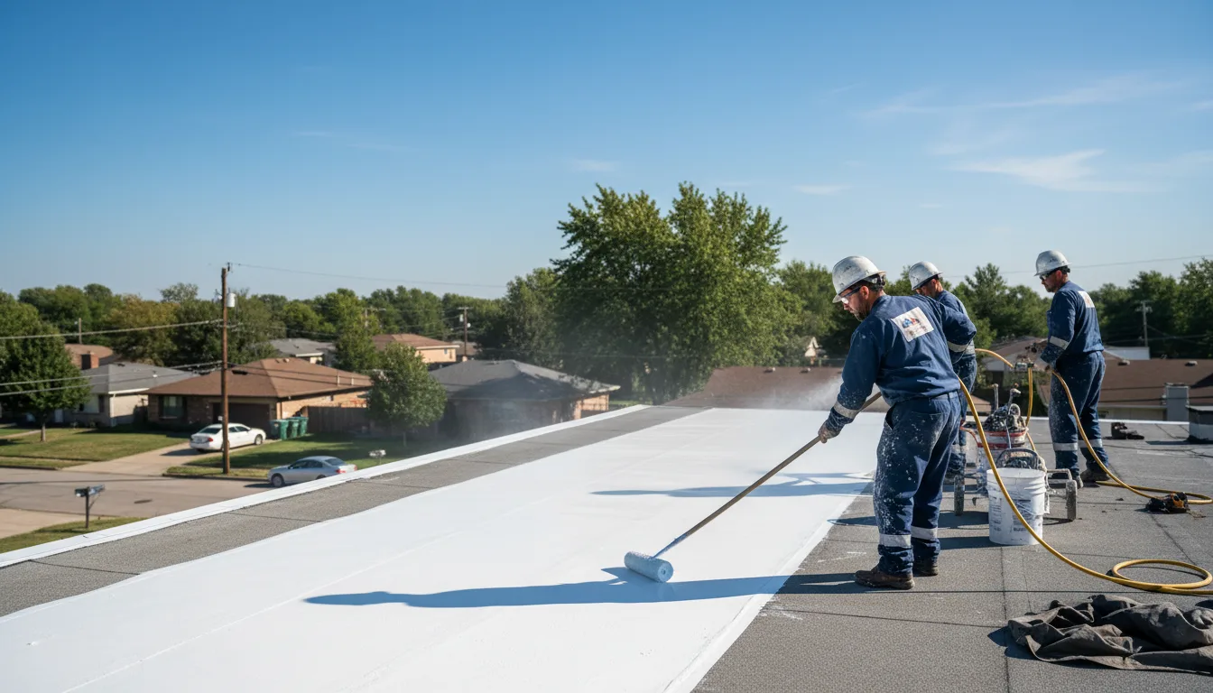 Commercial roof coating in Monson, MA near me